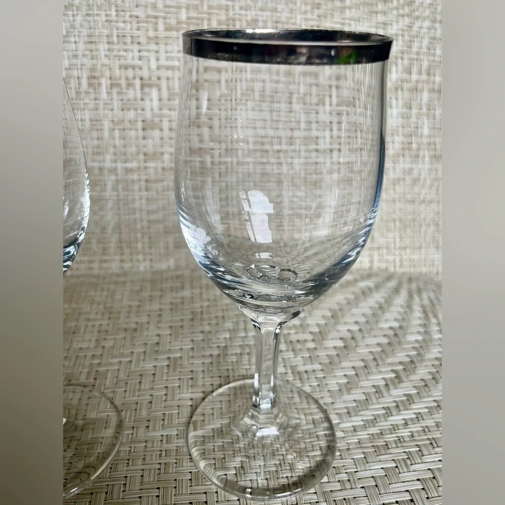 Johann Haviland Wedding Ring Wine Glasses Set of 2